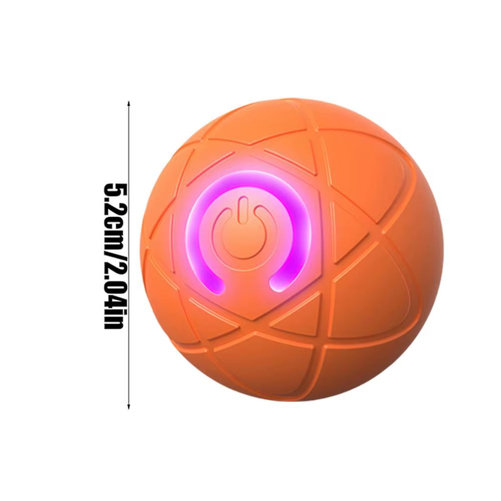 Interactive Rolling Ball Dog Toy Auto Moving Dog Toy Ball Rechargeable Vibrating Ball Toys Jumping Rolling Ball with Led Light