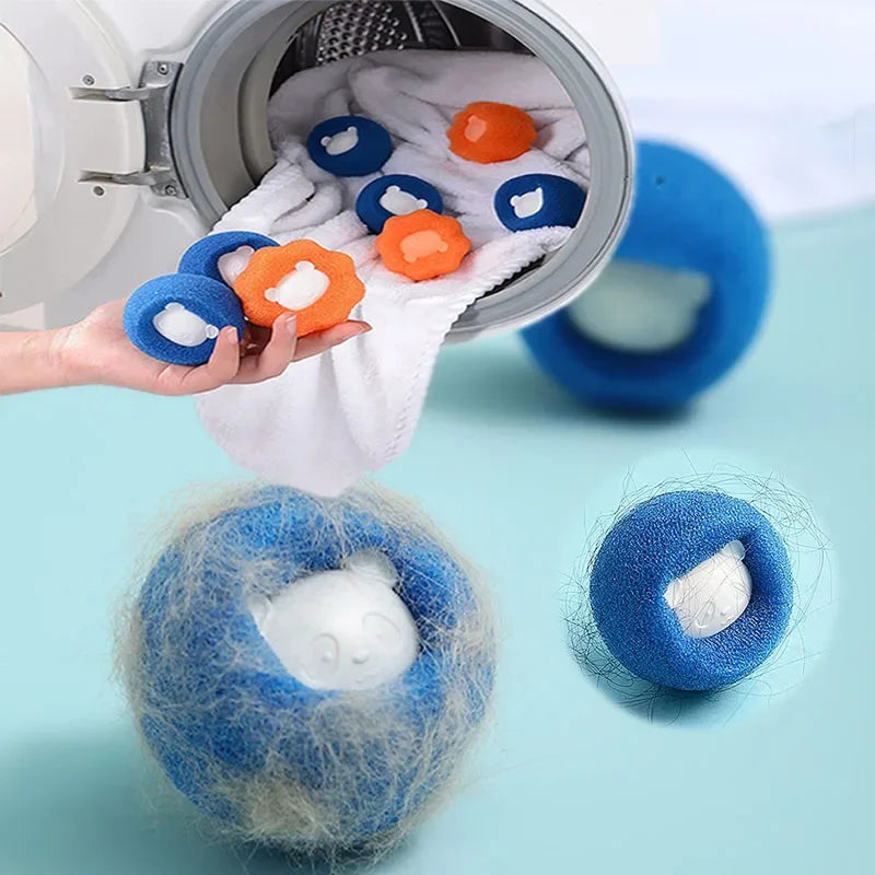 Pet Hair Remover Reusable Ball Laundry Washing Machine Filter Wool Sticker Cat Hair Remover Pet Fur Lint Catcher Pet Grooming