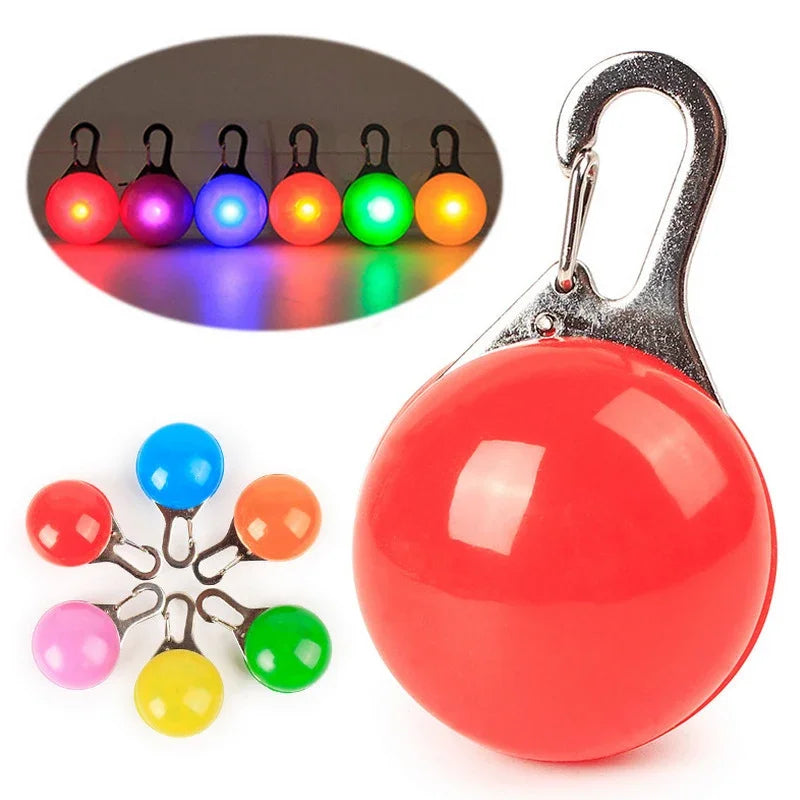 1 Led Luminous Dog Cat Collar Glowing Pendant Pet Leads Glow Accessories Bright Necklace Luminous Collar Night Safety Decoration