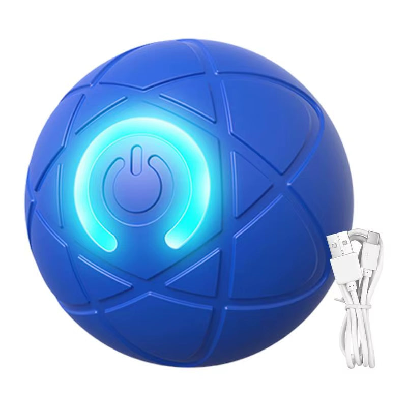 Interactive Rolling Ball Dog Toy Auto Moving Dog Toy Ball Rechargeable Vibrating Ball Toys Jumping Rolling Ball with Led Light