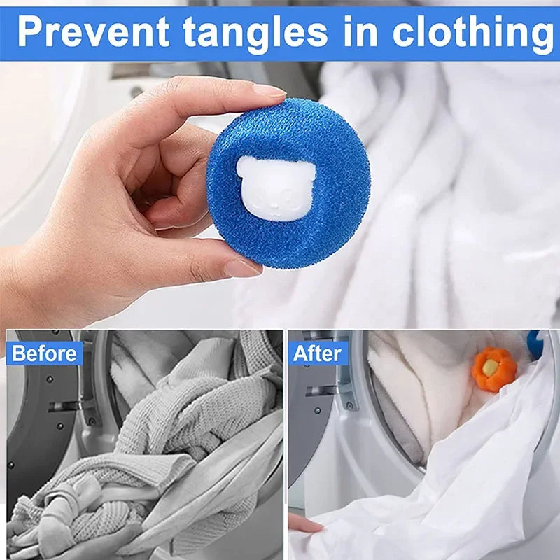 Pet Hair Remover Reusable Ball Laundry Washing Machine Filter Wool Sticker Cat Hair Remover Pet Fur Lint Catcher Pet Grooming